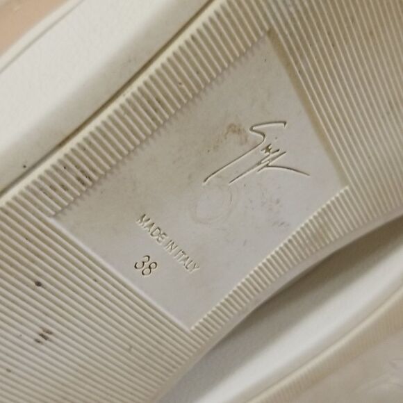 Giuseppe Zanotti Kriss Leather Hi Top Sneakers Size 7 1/2 38 EU - Preowned - Picture 9 of 9